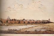 unknow artist East Side of the Royal Palaces in the Fort,Shahjahanabad painting